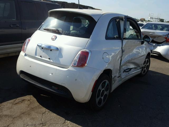 3C3CFFGE8HT609260 - 2017 FIAT 500 ELECTR CREAM photo 4