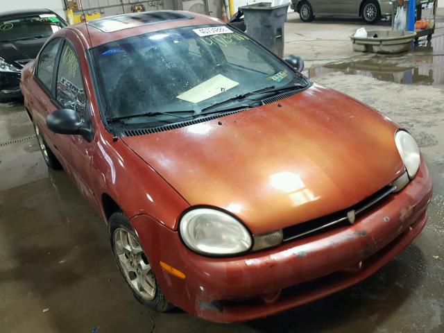 1P3ES46C1YD686773 - 2000 PLYMOUTH NEON BASE 橙色 照片 1