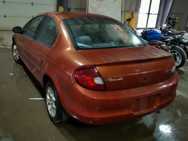 1P3ES46C1YD686773 - 2000 PLYMOUTH NEON BASE 橙色 照片 3