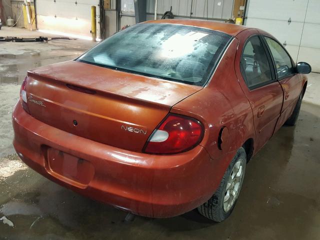 1P3ES46C1YD686773 - 2000 PLYMOUTH NEON BASE 橙色 照片 4
