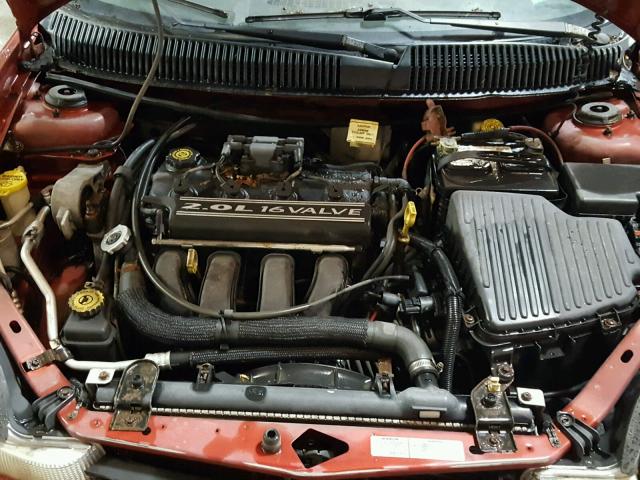 1P3ES46C1YD686773 - 2000 PLYMOUTH NEON BASE 橙色 照片 7