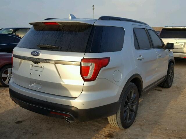 1FM5K7D85HGB05785 - 2017 FORD EXPLORER X SILVER photo 4