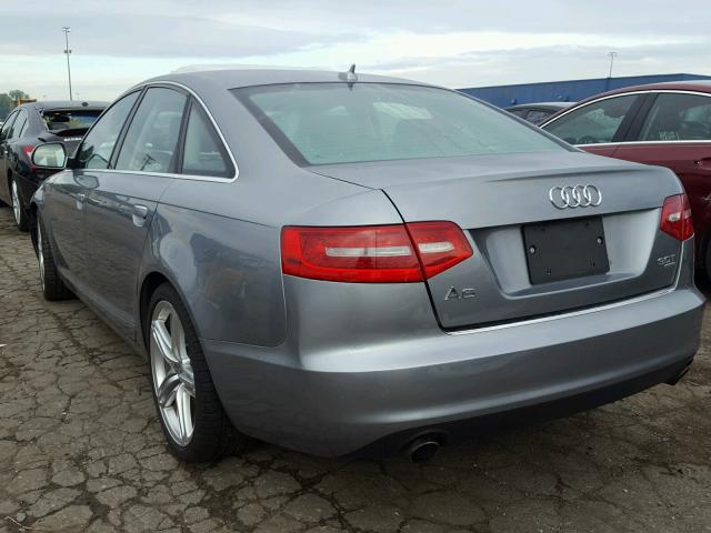 WAUKGBFB1AN053655 - 2010 AUDI A6 PRESTIG GRAY photo 3