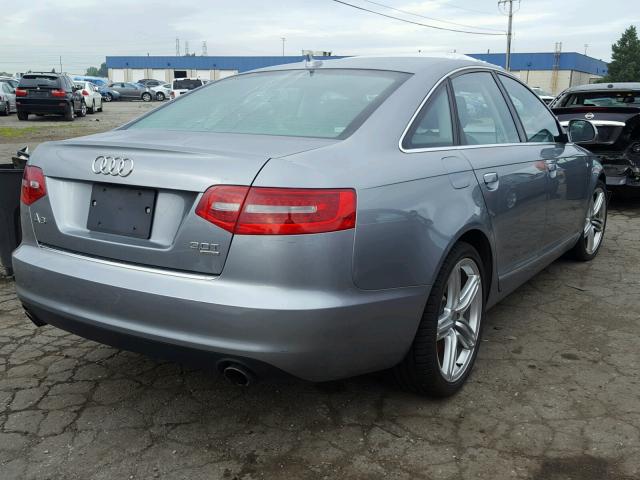 WAUKGBFB1AN053655 - 2010 AUDI A6 PRESTIG GRAY photo 4