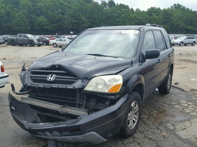 5FNYF18415B022774 - 2005 HONDA PILOT EX BLACK photo 2