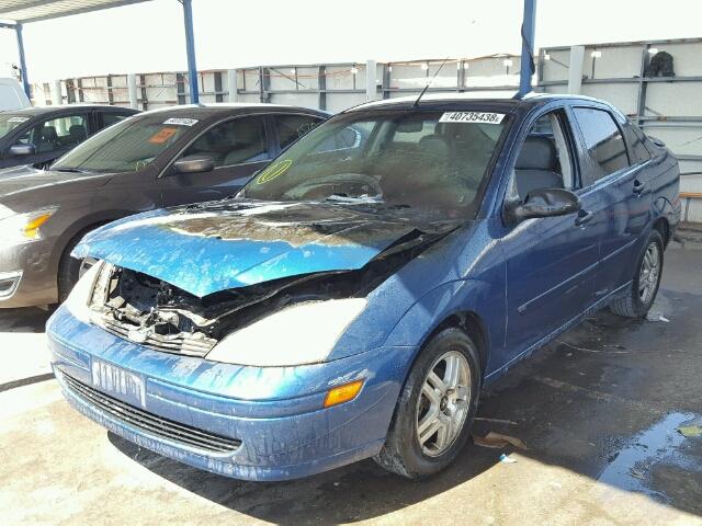 1FAFP3839YW297242 - 2000 FORD FOCUS ZTS BLUE photo 2