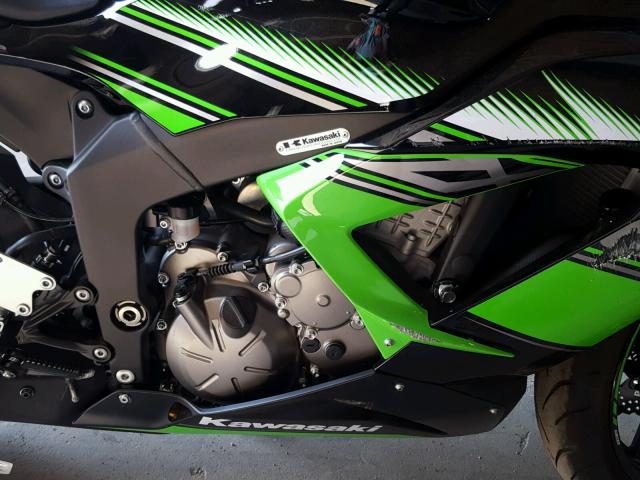 JKBZXJE14GA020207 - 2016 KAWASAKI ZX636 E GREEN photo 7