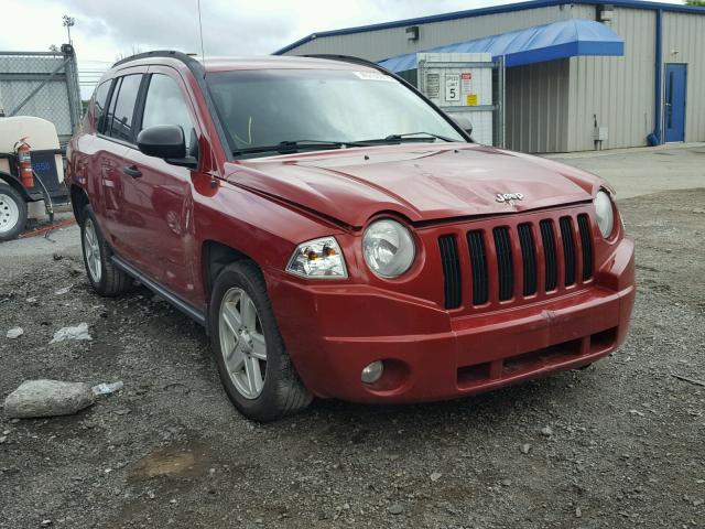 1J8FT47W57D320994 - 2007 JEEP COMPASS RED photo 1