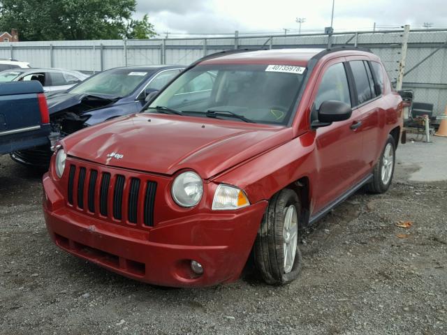 1J8FT47W57D320994 - 2007 JEEP COMPASS RED photo 2