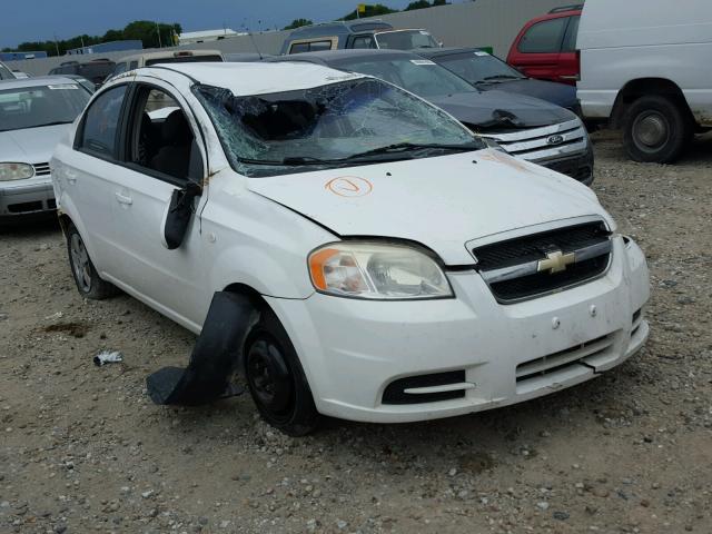 KL1TD56607B098639 - 2007 CHEVROLET AVEO BASE Ақ фото 1