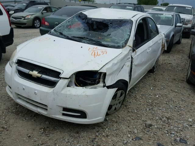 KL1TD56607B098639 - 2007 CHEVROLET AVEO BASE Ақ фото 2