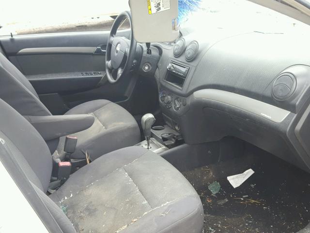 KL1TD56607B098639 - 2007 CHEVROLET AVEO BASE Ақ фото 5