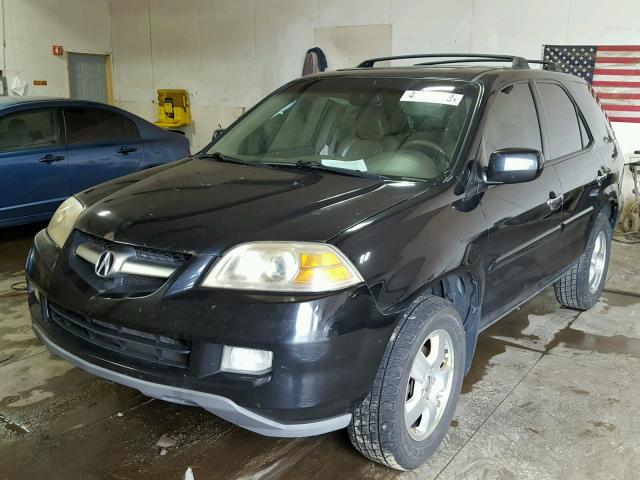 2HNYD18216H549949 - 2006 ACURA MDX BLACK photo 2