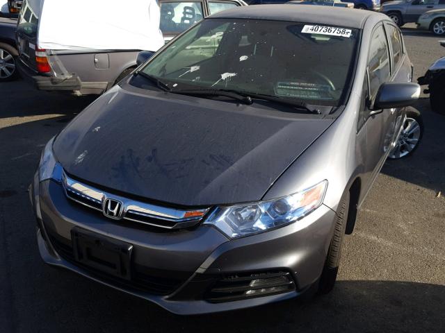 JHMZE2H76DS004830 - 2013 HONDA INSIGHT EX GRAY photo 2