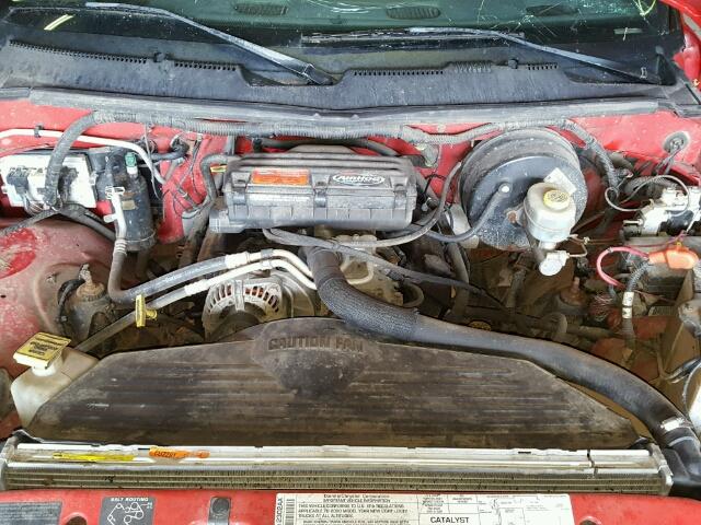 3B7HF13Z0YM238828 - 2000 DODGE RAM 1500 RED photo 7