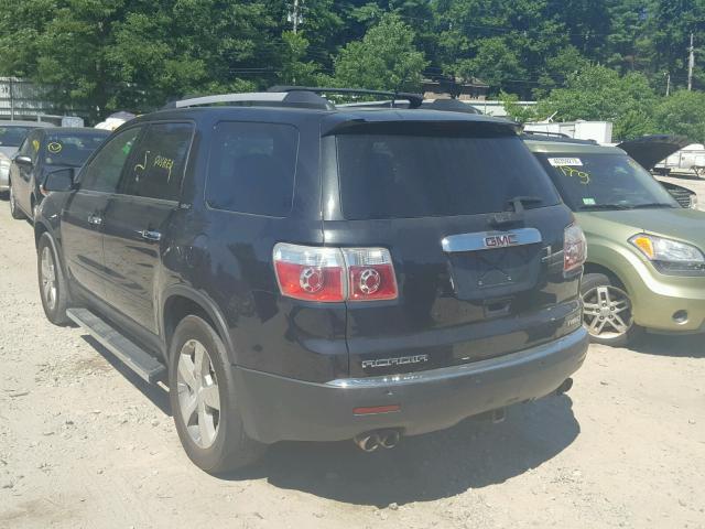 1GKKVRED0CJ399179 - 2012 GMC ACADIA SLT 黑色 照片 3