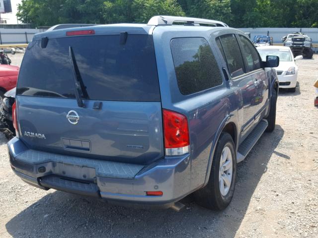 5N1BA0ND6CN600137 - 2012 NISSAN ARMADA SV BLUE photo 4