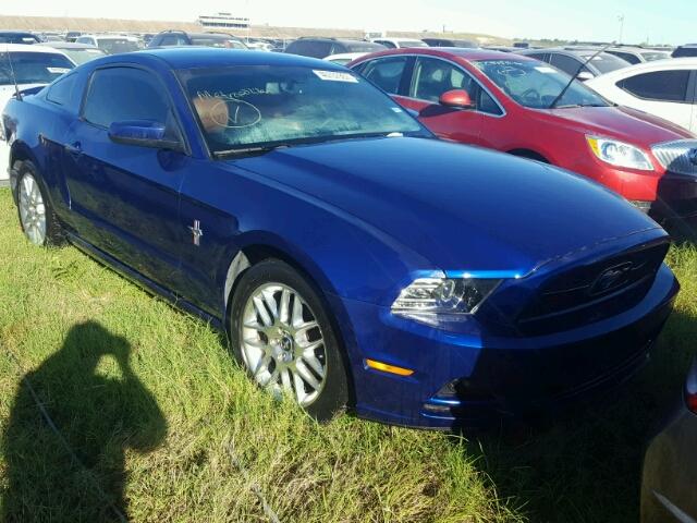 1ZVBP8AM2E5320447 - 2014 FORD MUSTANG BLUE photo 1