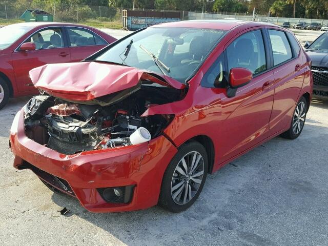 3HGGK5H82FM761023 - 2015 HONDA FIT RED photo 2