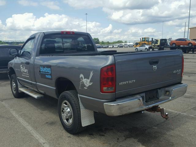 3D7KS26D15G753876 - 2005 DODGE RAM 2500 S GRAY photo 3
