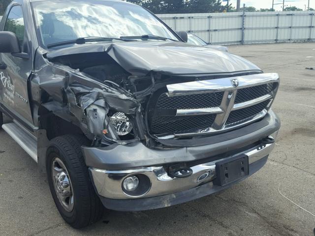 3D7KS26D15G753876 - 2005 DODGE RAM 2500 S GRAY photo 9