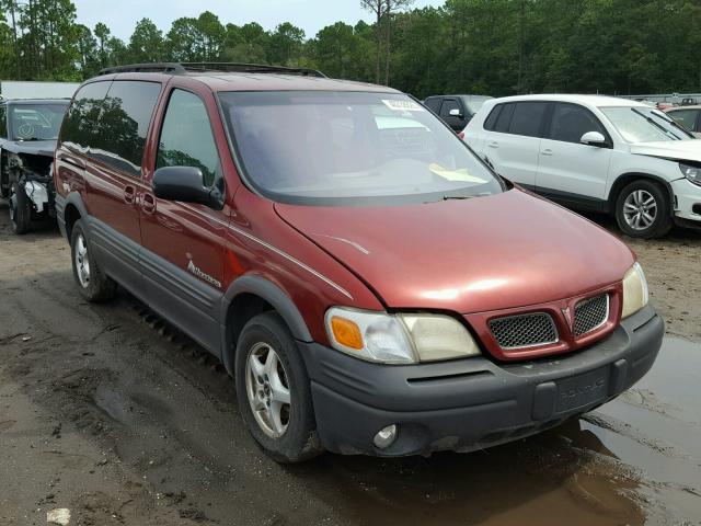 1GMDX03EXYD313500 - 2000 PONTIAC MONTANA RED photo 1