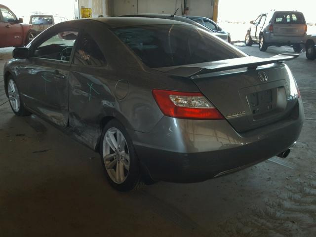 2HGFG21576H702950 - 2006 HONDA CIVIC SI GRAY photo 3