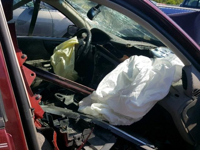 1G1NE52J216177828 - 2001 CHEVROLET MALIBU LS Tünd qırmızı foto 5