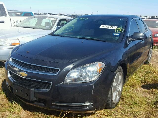 1G1ZD5EU6CF385854 - 2012 CHEVROLET MALIBU BLACK photo 2