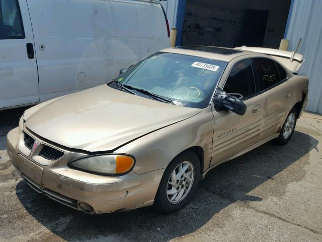 1G2NF52E81C230383 - 2001 PONTIAC GRAND AM S Qızıl foto 2