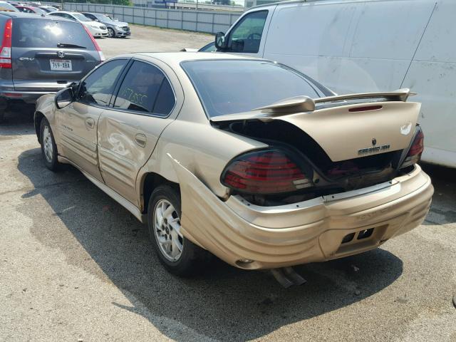 1G2NF52E81C230383 - 2001 PONTIAC GRAND AM S Qızıl foto 3