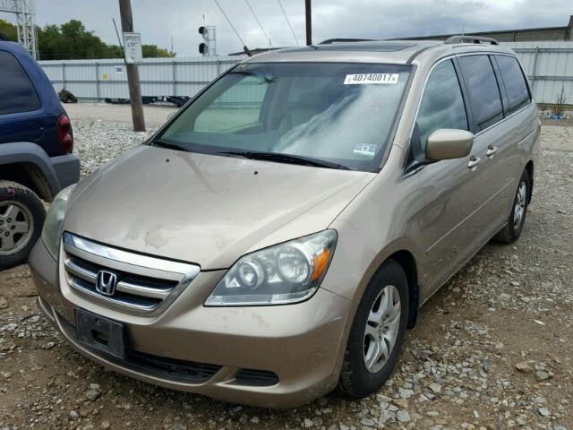 5FNRL38727B093035 - 2007 HONDA ODYSSEY EX TAN photo 2