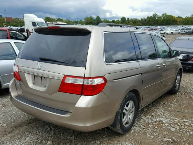 5FNRL38727B093035 - 2007 HONDA ODYSSEY EX TAN photo 4