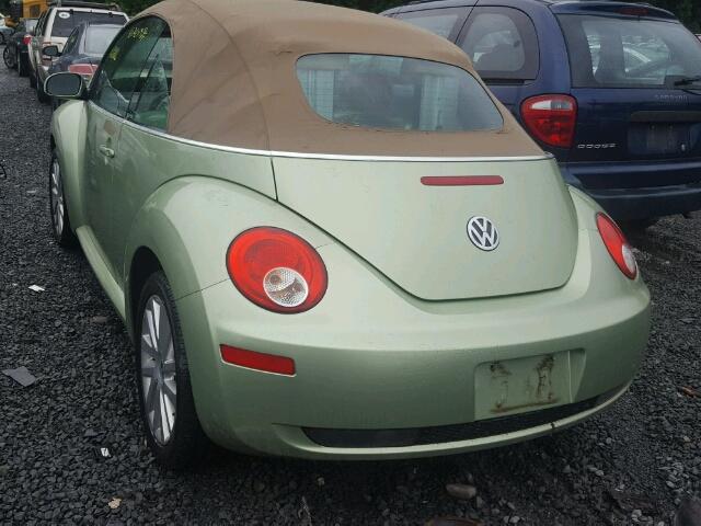 3VWRG31Y18M413768 - 2008 VOLKSWAGEN NEW BEETLE Yaşıl foto 3