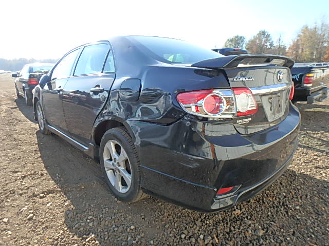 2T1BU4EE7BC565315 - 2011 TOYOTA COROLLA BA BLACK photo 3