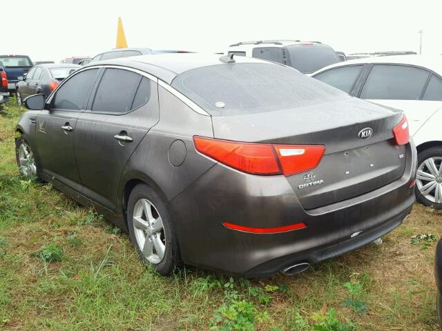 5XXGM4A71FG393472 - 2015 KIA OPTIMA GRAY photo 3