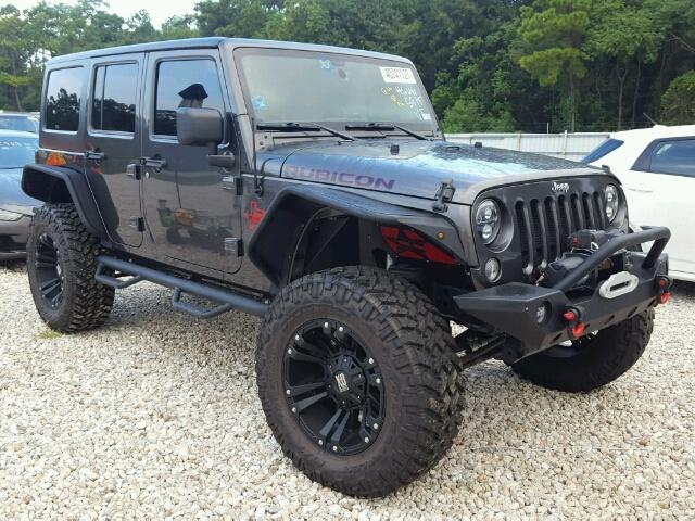 1C4HJWFG5EL167922 - 2014 JEEP WRANGLER U CHARCOAL photo 1