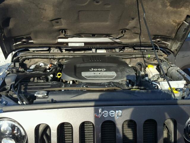 1C4HJWFG5EL167922 - 2014 JEEP WRANGLER U CHARCOAL photo 7