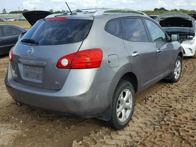 JN8AS5MT1AW006554 - 2010 NISSAN ROGUE S GRAY photo 4