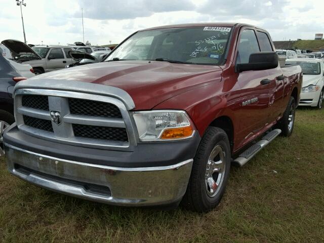 1D7RB1GP9BS601446 - 2011 DODGE RAM 1500 RED photo 2