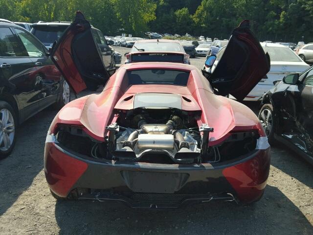 SBM11BAA9DW002456 - 2013 MCLAREN AUTOMOTIVE MP4-12C SP RED photo 9