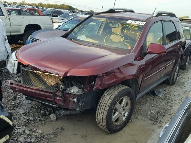 2CKDL43FX86284331 - 2008 PONTIAC TORRENT MAROON photo 2