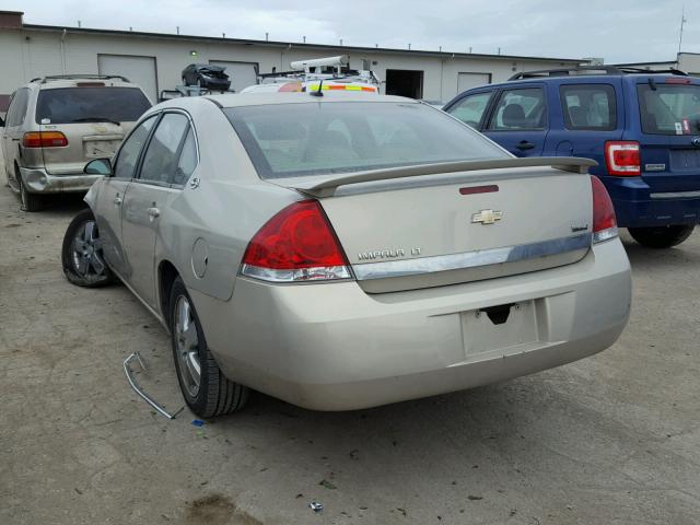 2G1WT58K981293636 - 2008 CHEVROLET IMPALA LT TAN photo 3