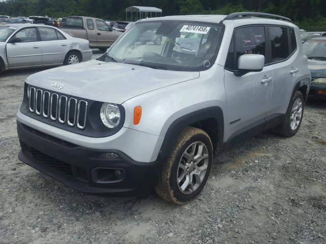 ZACCJABT0FPB61146 - 2015 JEEP RENEGADE L SILVER photo 2