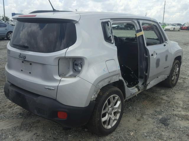 ZACCJABT0FPB61146 - 2015 JEEP RENEGADE L SILVER photo 4