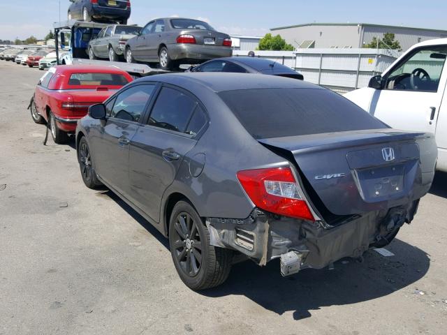 19XFB2F92CE308837 - 2012 HONDA CIVIC EXL 绿色 照片 3