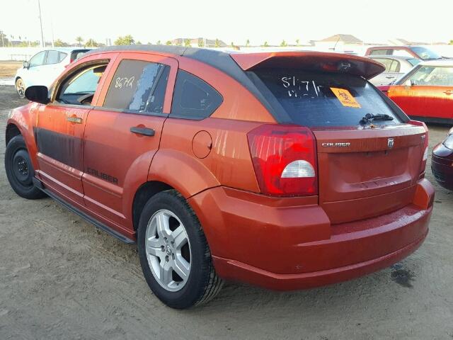 1B3HB48B08D661821 - 2008 DODGE CALIBER SX ORANGE photo 3