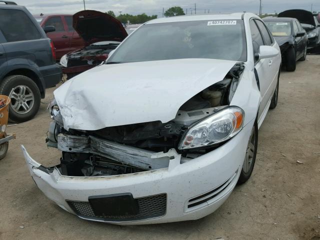 2G1WG5E34D1177501 - 2013 CHEVROLET IMPALA LT WHITE photo 2