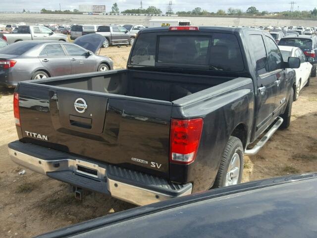 1N6BA0ED6CN318534 - 2012 NISSAN TITAN S BLACK photo 4