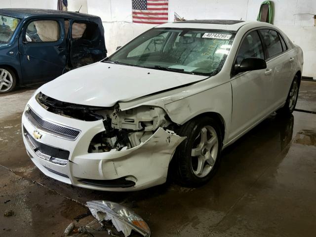 1G1ZB5EB5AF252214 - 2010 CHEVROLET MALIBU LS WHITE photo 2